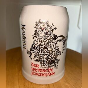 Rare Mammon Max Heigl Barvarian Everyman Jester Beer Stein Mug Dated New